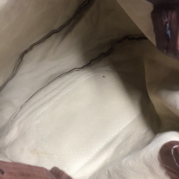 Vintage Tooled Leather Drawstring bag/purse - Picture 7 of 8